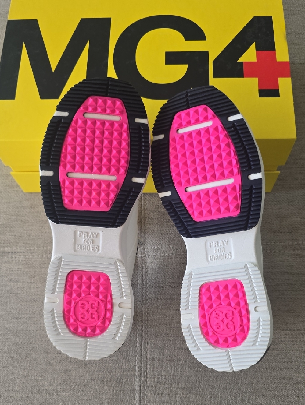 G/FORE GFORE MG4+ Solid Golf Shoe Sneaker Women's Size 8.5 Snow Twilight NEW - Picture 6 of 10